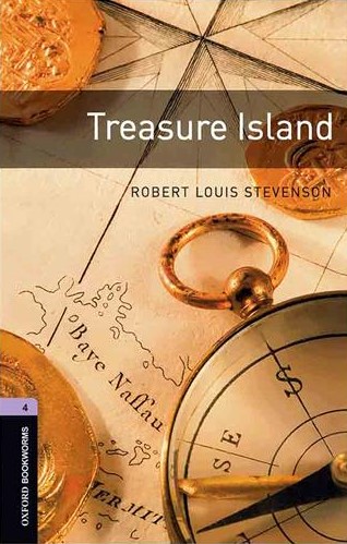 داستان جزيره گنج Oxford Bookworms 4 Treasure Island+CD(OXFORD)