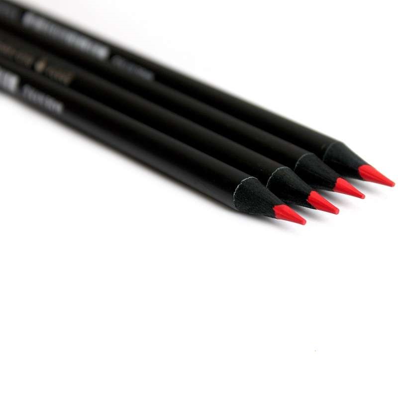 مداد قرمز وک زغالی بدنه مشکی