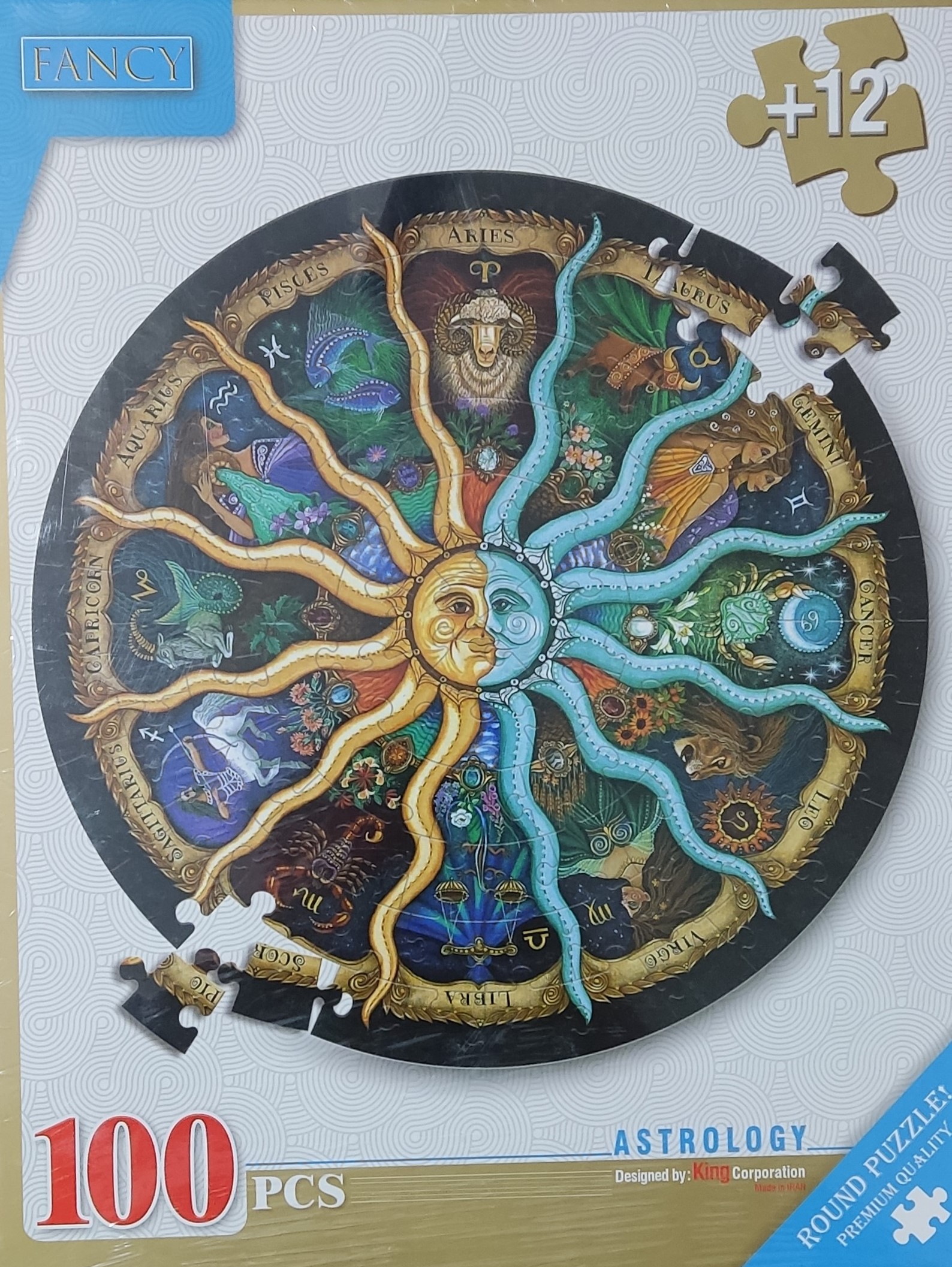 پازل گرد 100 تیکه(فنسی)