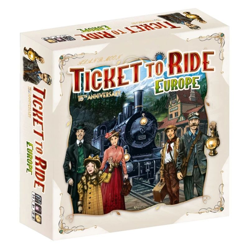 بازی فکری بلیط گشت و گذارticket to ride نسخه اروپا(meeple king)