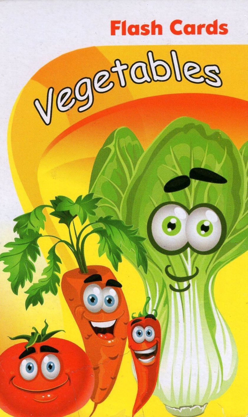 فلش کارت سبزیجات کودکان(زبان دانش)
