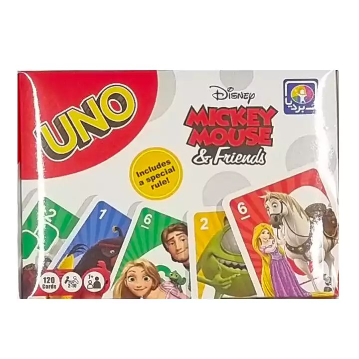 بازی فکری اونو uno دیزنی120 کارتی(بردیا)