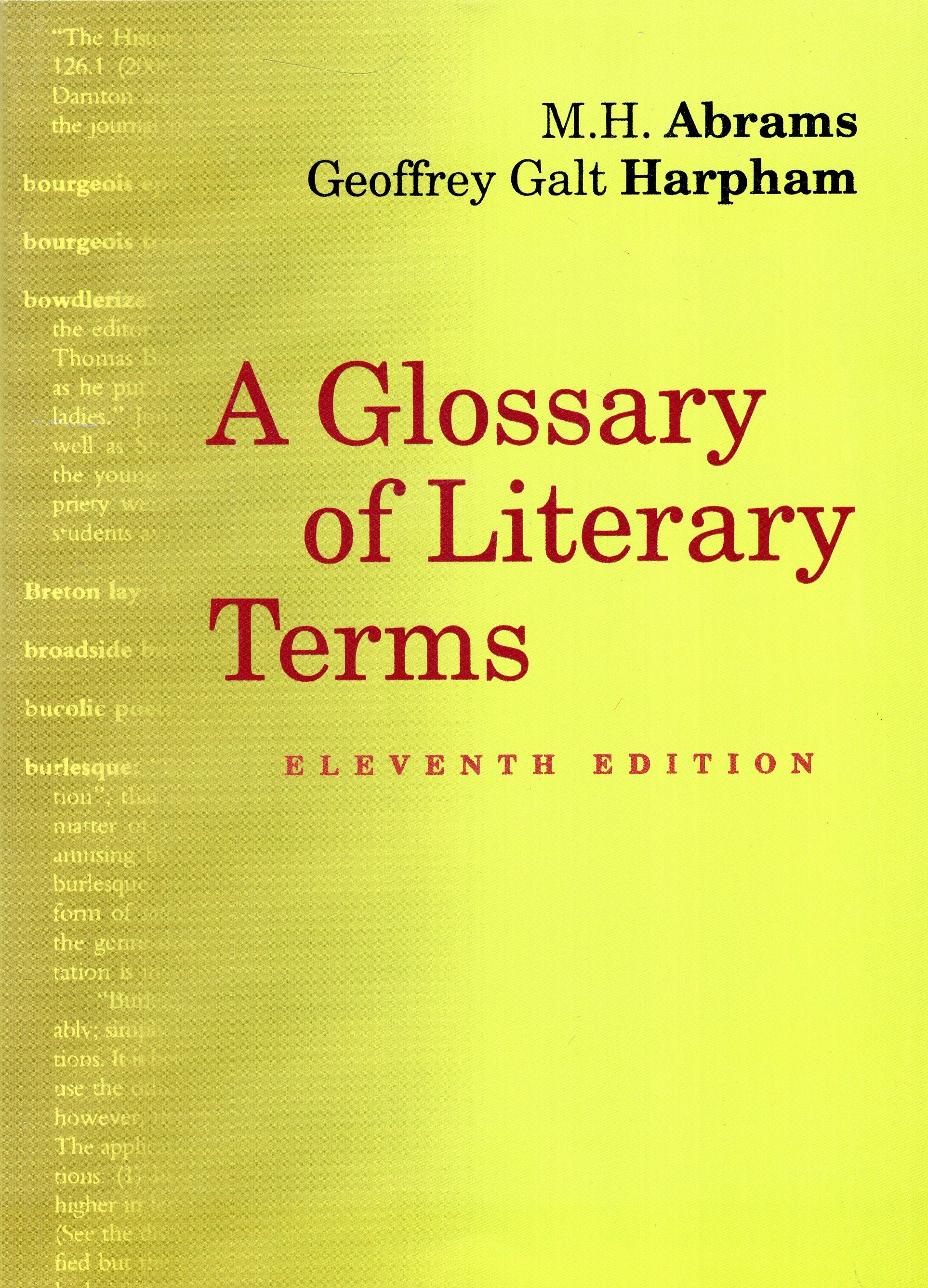 A Glossary of Literary Terms 11th edition(CENGAGE Learning)