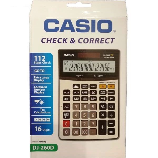 ماشين حساب مدل DJ-260D کاسيو CASIO