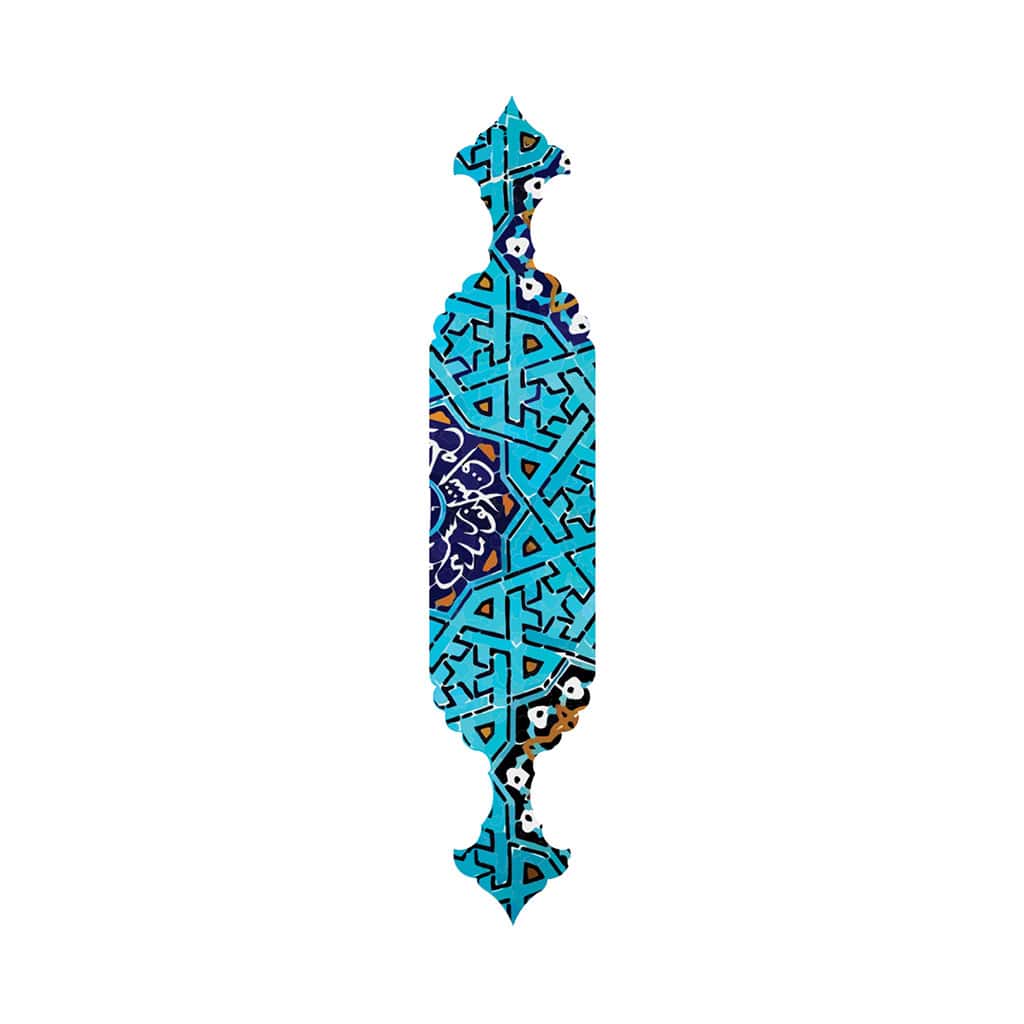 نشانک چوبی ویژه نشانگرکتاب مدل کاشی مسجد جامع یزد
